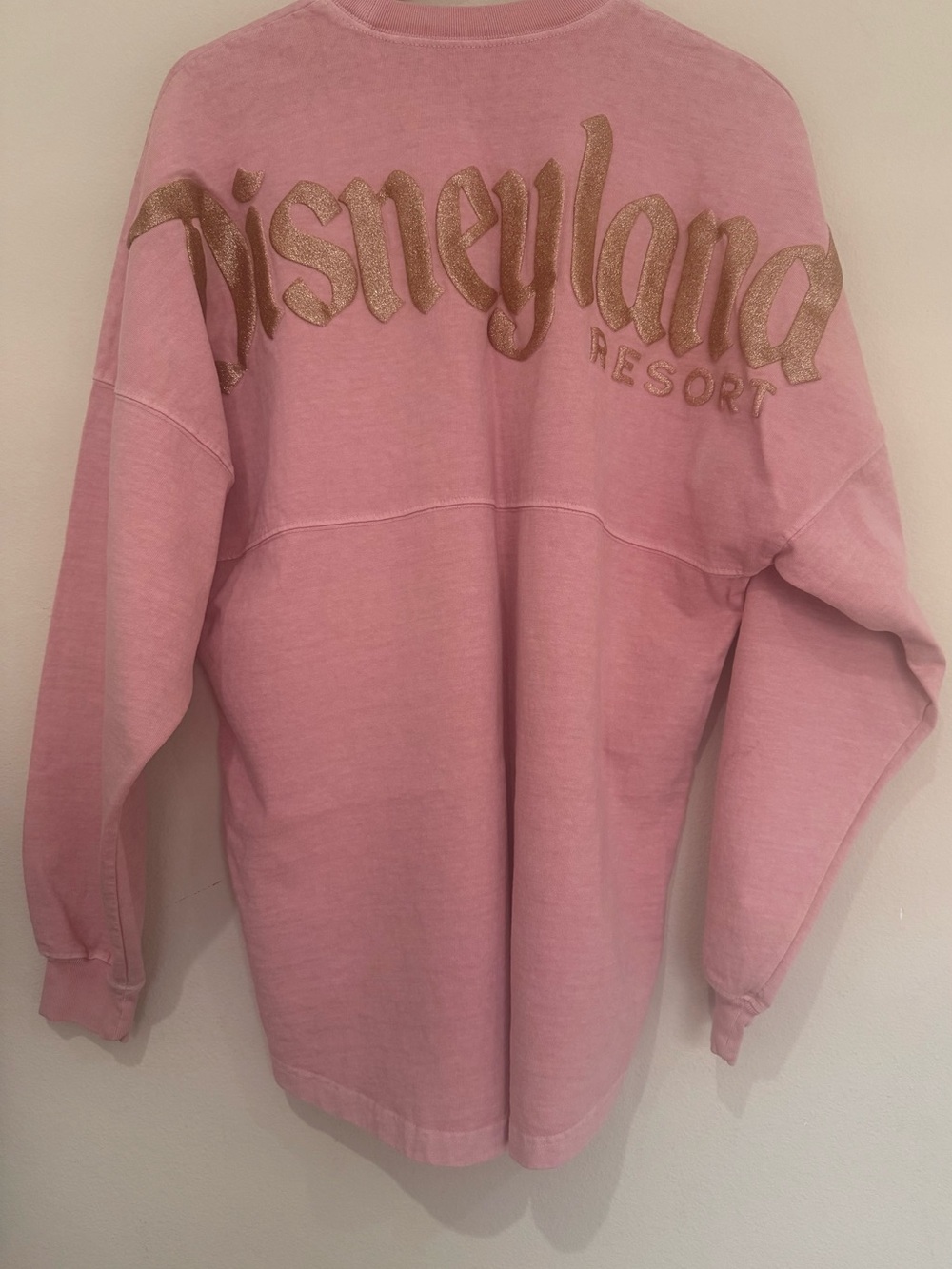 Authentic Disneyland Sweatshirt Pink with Rose Gold Size Medium - Picture 2 of 8